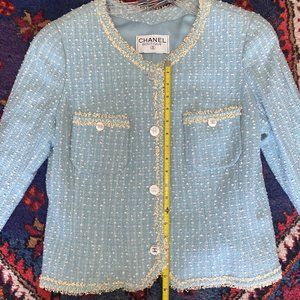 COPY - Authentic Second Hand Chanel Round Collar Tweed Jacket